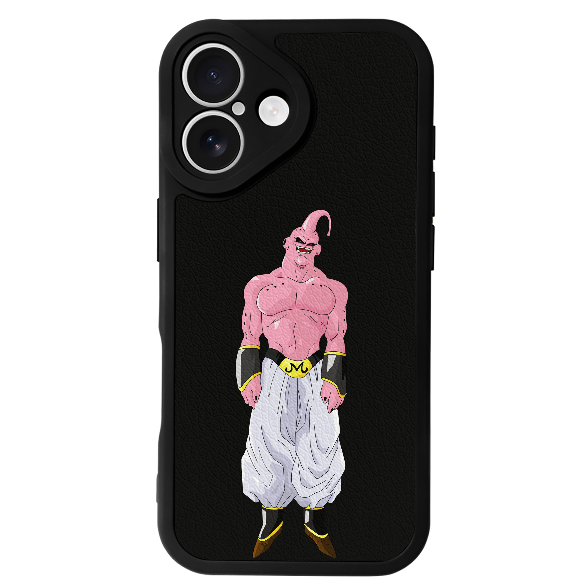 （画像用） ドラゴンボール 魔人ブウ DRAGON BALL Majin Buu 【iPhone 16シリーズ対応】シリコンスマホケース（レザー調） 材質：シリコン